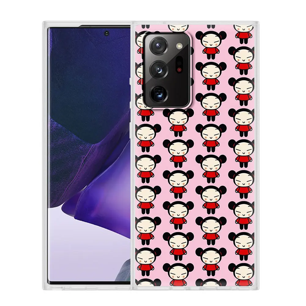 

China Doll Pucca Case for Samsung Galaxy S20 FE S21 Ultra S20 S10e S10Lite S9 S8 Plus 5G S7 Phone Cover Translucent Matte Coque