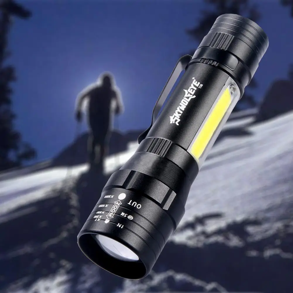 Портативный алюминиевый светодиодный фонарь фонарик из алюминиевого сплава