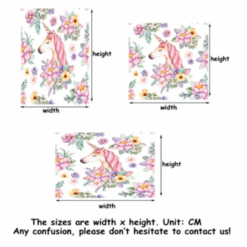 Vinyl Baby Birthday Unicorn Backdrops Photocall Photography Personalized Photographic Pink Glitter Background For Photo Studio |
