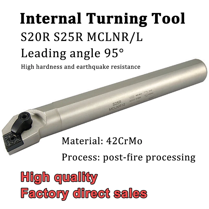 

S20R S25R MCLNR MCLNL 12 White Internal Turning Tool CNC Tool Holder for CNMG120404 /08 Carbide Inserts CNC Lathe Cutter Tools