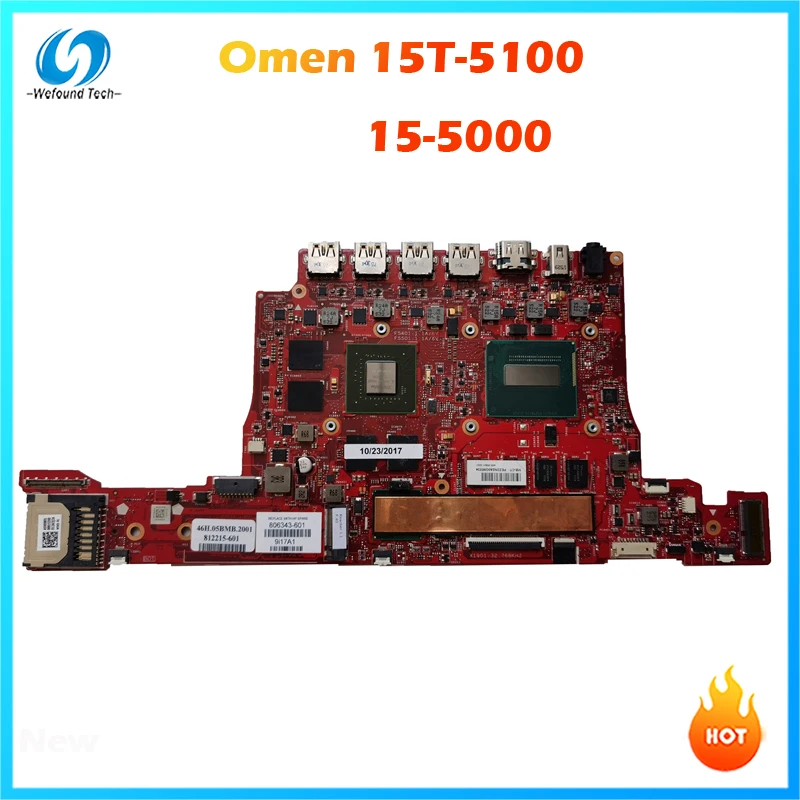 Материнская плата для ноутбука HP двумя способами Женские 15T 5100 15 5000 TPN W111 806343 601 001