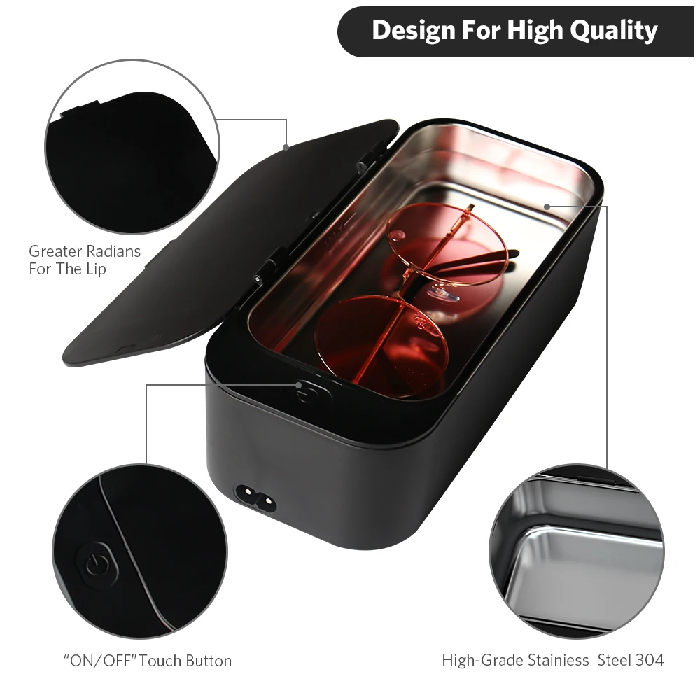 Бесплатная доставка Портативный Ультразвуковой очиститель ювелирных изделий