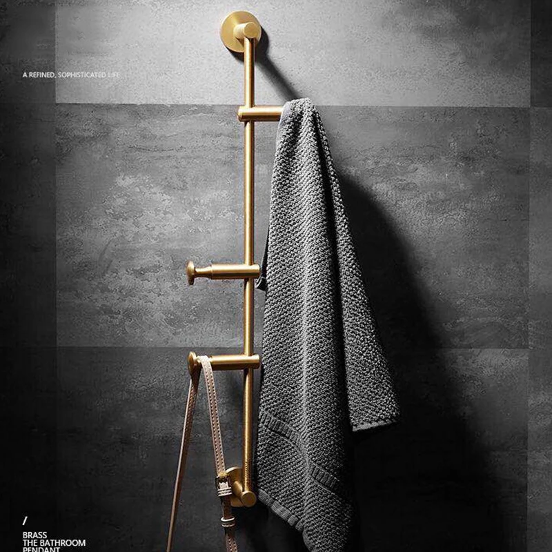 Медная вешалка для одежды Североевропейский настенный крючок спальни держатель