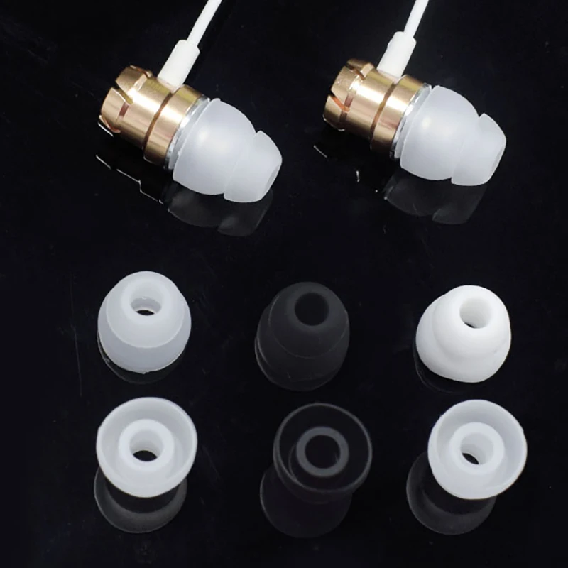 

1/5Pairs In Ear Buds Tip Covers Caps for Earphone Soft Silicone Case Cover Earbuds Earpiece Headphones Headset accessroies