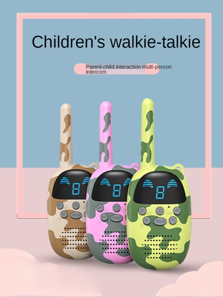 zq Parent-Child Children Walkie-Talkie Interactive Play Small Machine Outdoor Wireless Telephone