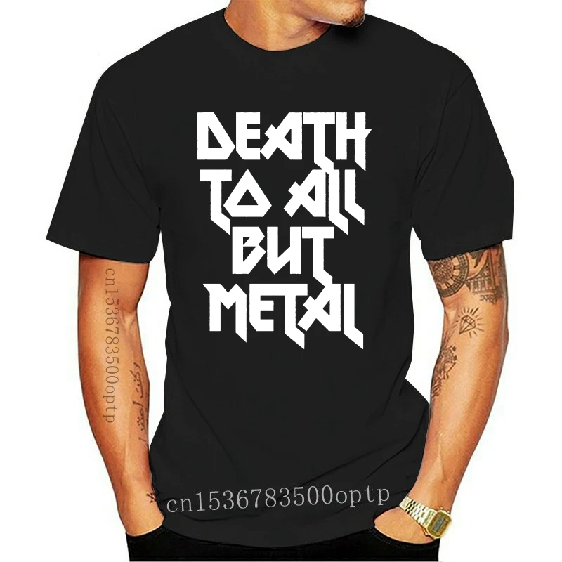 

New Death To All But Metal Mens T Shirt S-3Xl Steel Panther Rock Goth Alternative Streetwear Funny Tee Shirt