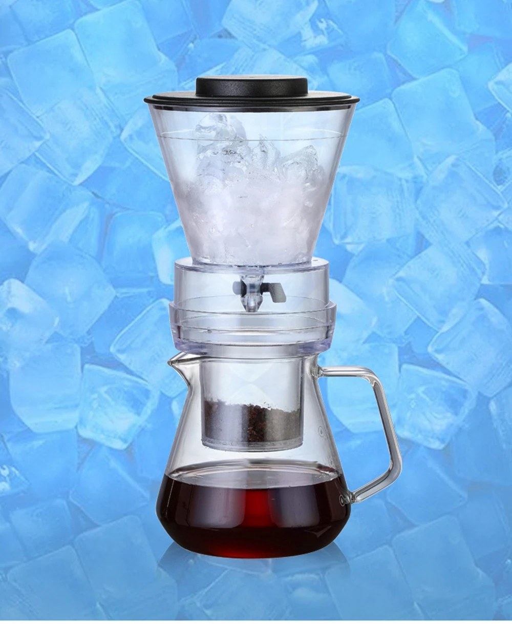 Эко кофе бытовой Iced Кофеварка 600 мл емкость кофе диапазон сервера инструменты бариста