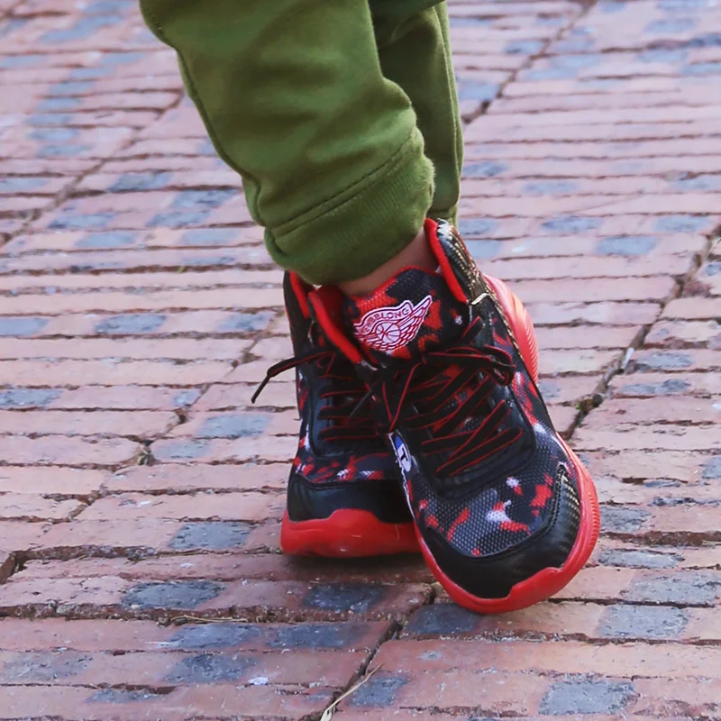 Детские баскетбольные кроссовки Jordan для мальчиков Спортивная обувь высокого