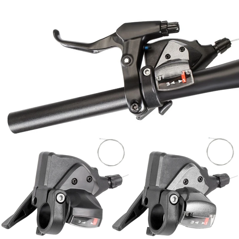 

MTB горный велосипед рычаг переключения скоростей левый 3 Скорость механизмы переключения передач для велосипеда с накатанной головкой-tap пе...