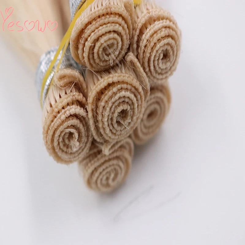 Yesowo хит продаж 613 # индийские человеческие волосы Remy для наращивания ручная вязка