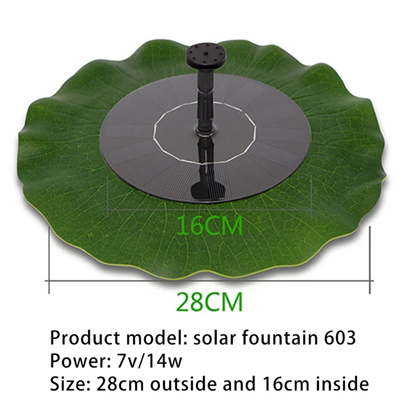 

Mini Solar Water Fountain Pool Pond Waterfall Fountain Garden Decoration Outdoor Bird Bath Solar Powered Fountain Floating Water