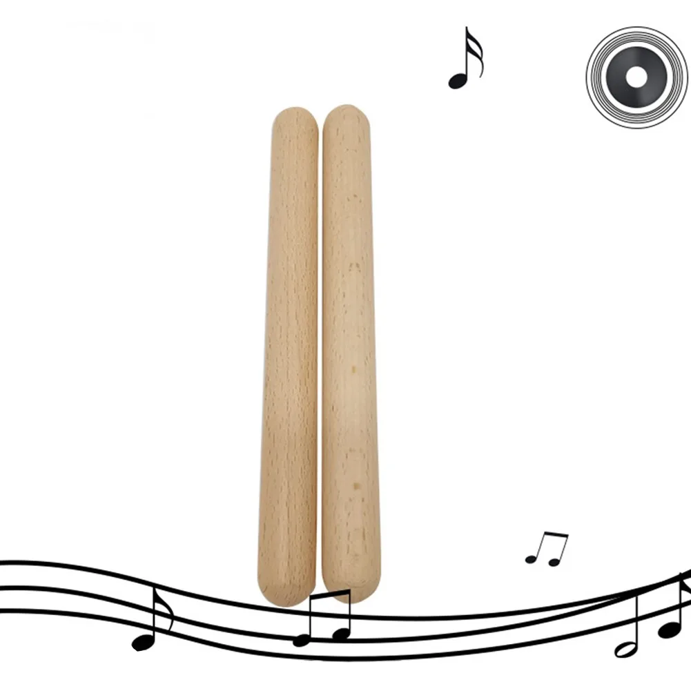 

2Pcs Percussion Wooden Drum Stick Rhythm Learning Education Toddler Kid Instrument Percussion Instruments Parts Accessories