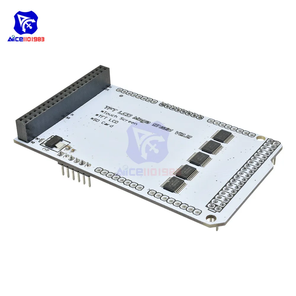 Плата расширения ЖК-экрана diymore TFT 3 2 дюйма 4 5 0 7 для Arduino FR4 В 8 бит 16 модуль SD-карты |