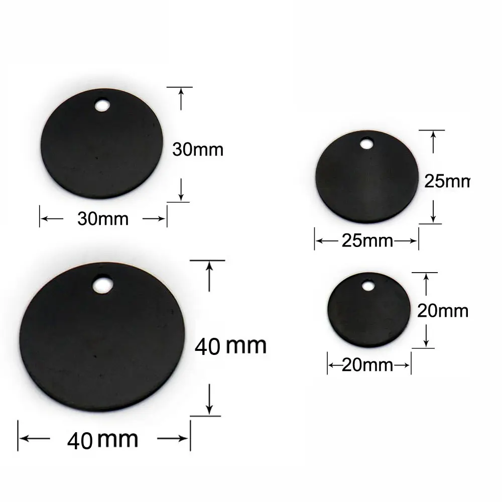 100 шт. круглые алюминиевые идентификационные метки для собак | Дом и сад