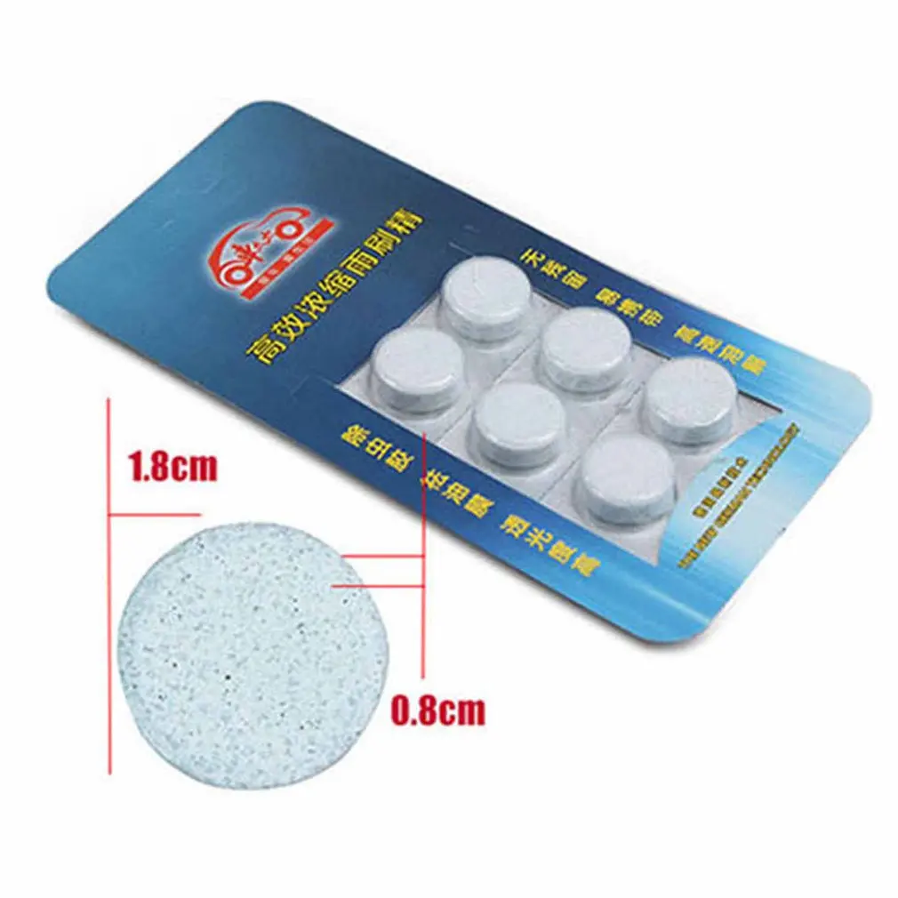

6pcs/pack Car Solid Wiper Fine Seminoma Wiper Car Auto Window Cleaning Multifunction Car Windshield Glass Cleaner