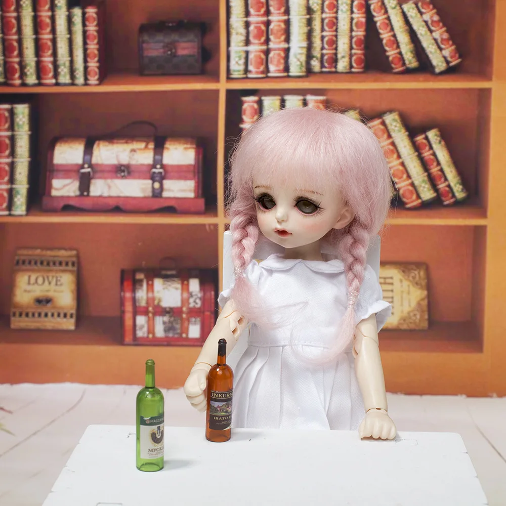 Кукла парик для 1/8 Bjd JD волос мохер материал парик для ob11 кукла набор париков мульти-цветная кукла аксессуары