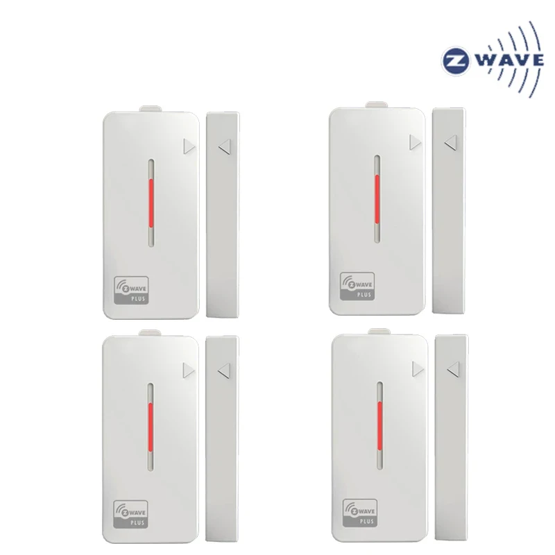 4pcs/lot Z-Wave Plus Door/Window Sensor Alarm Detector Z Wave Smart Home Automation Wireless Window Door | Безопасность и защита
