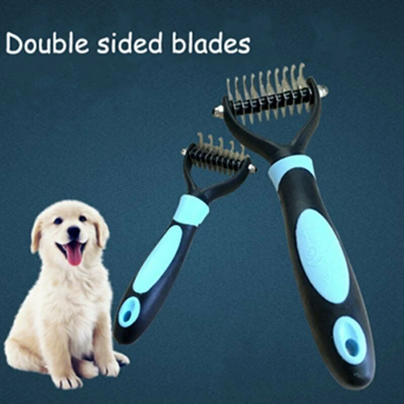 

Professional Pet Grooming Undercoat Rake Comb Dematting Tool Dog Cat Brush