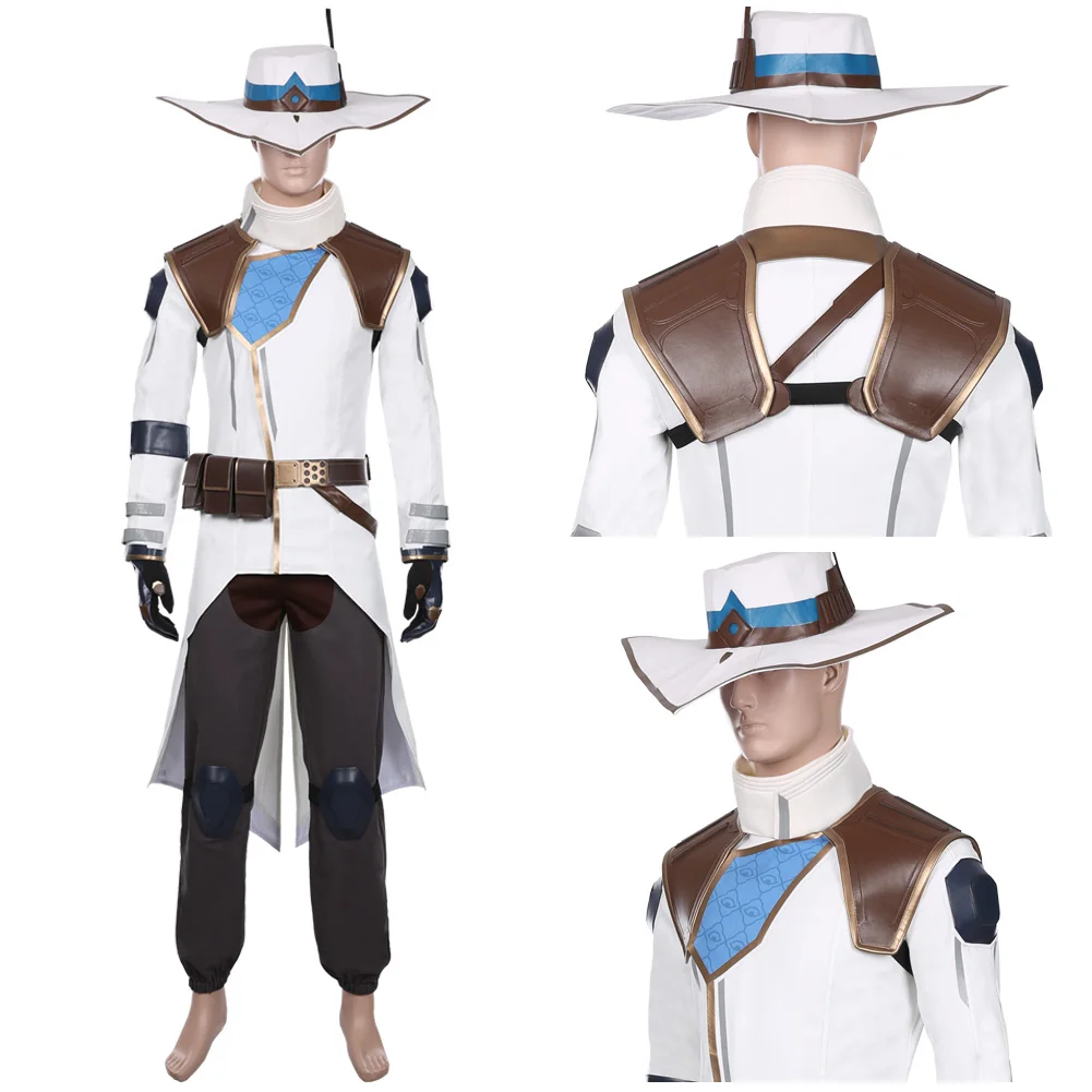 Goede Game Valorant Cypher Cosplay Kostuum Volwassen Mannen Jas Broek Hoed Outfits Volledige Set Halloween Carnaval Kostuum