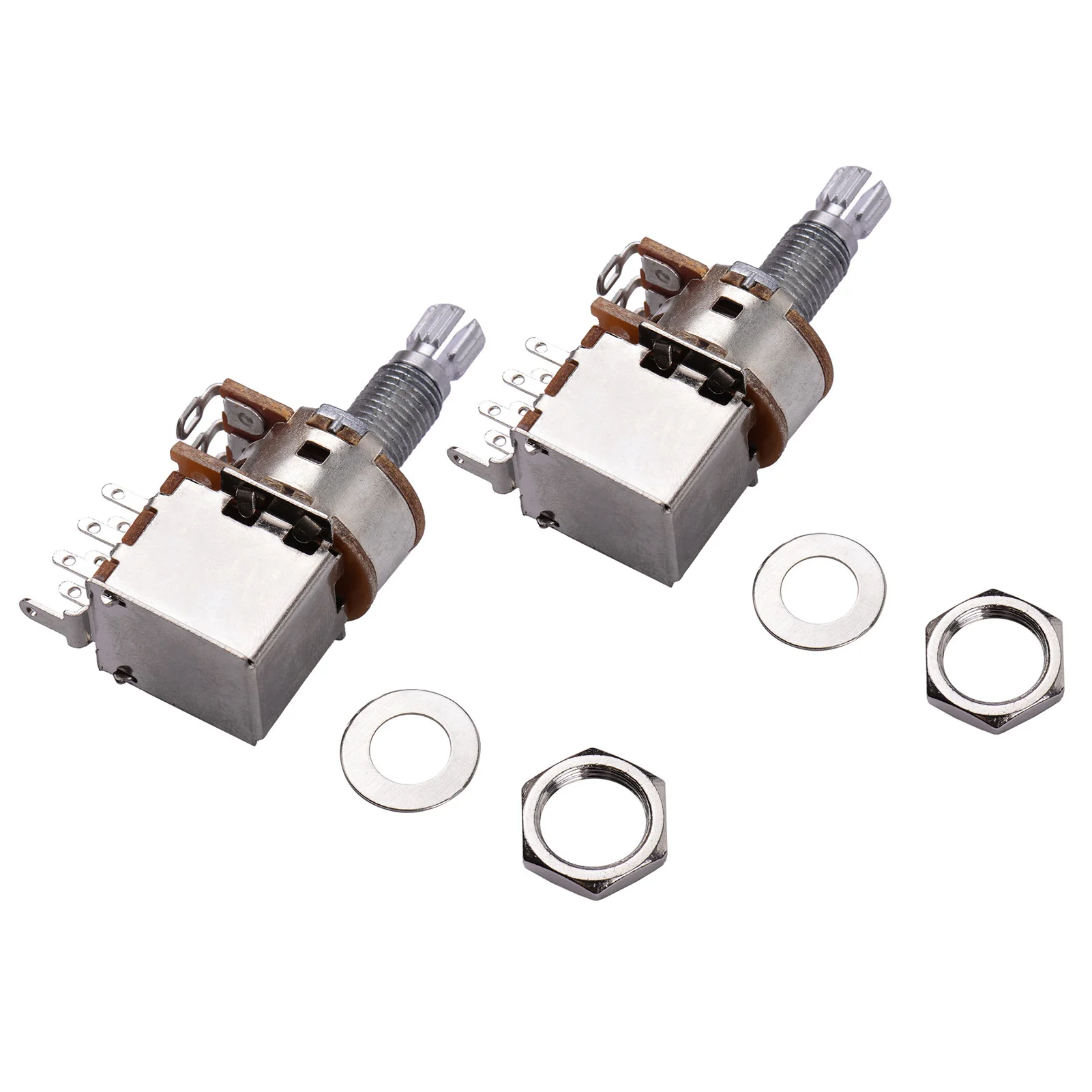 

Electric Guitar Bass Copper Potentiometer Push Pull Volume Tone Switch Pots 2pcs Guitar Accessaries