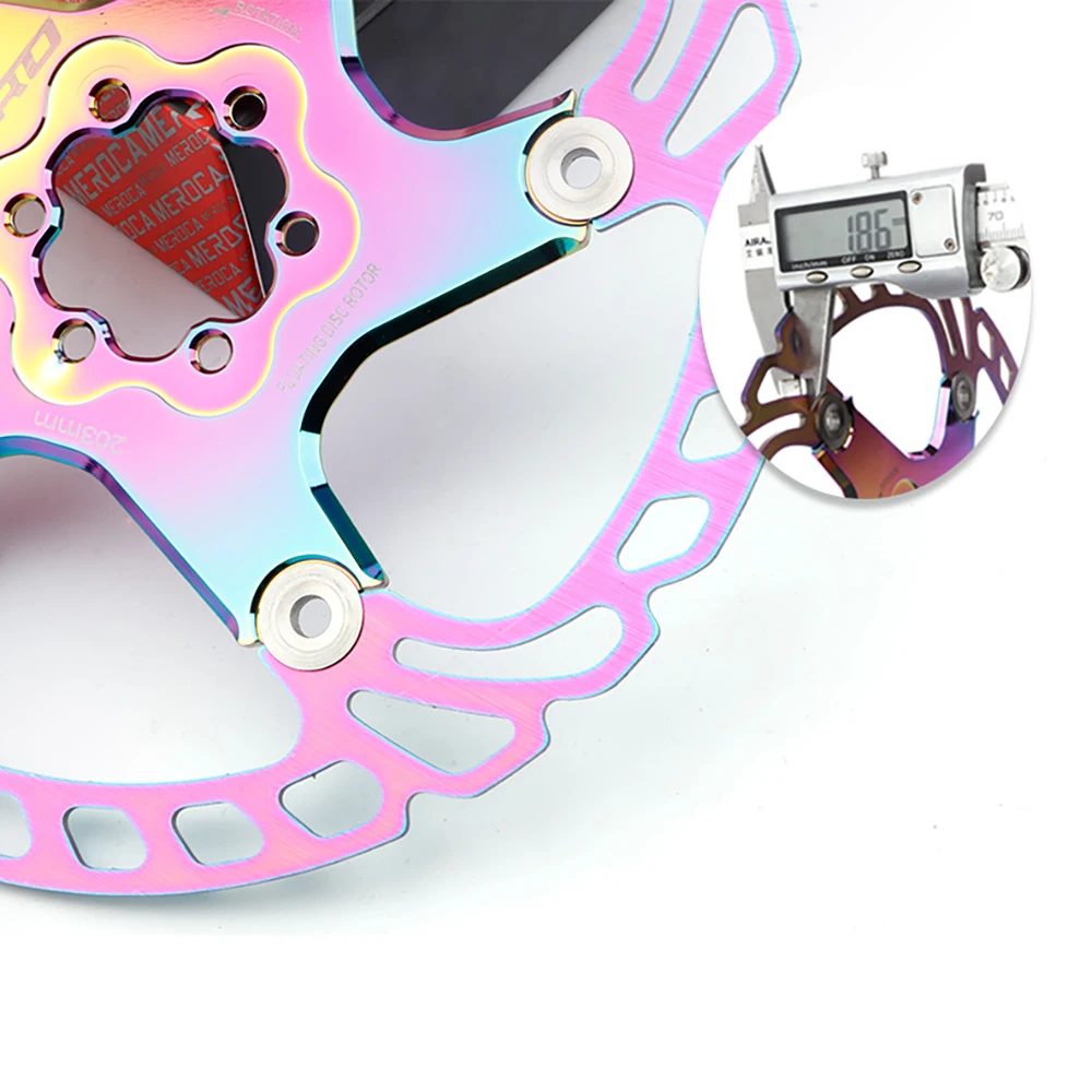 Фрикционный плавающий яркий тормозной диск для горного велосипеда 1 шт. 140 мм 160 180