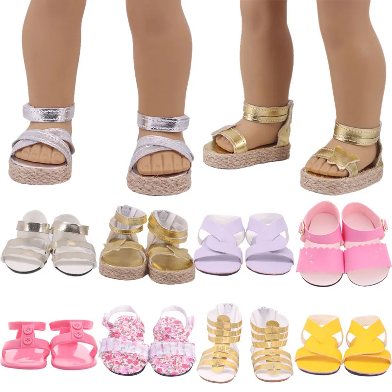 В кукольном стиле Босоножки сапоги для 18 дюймов с капюшонами в американском и 43