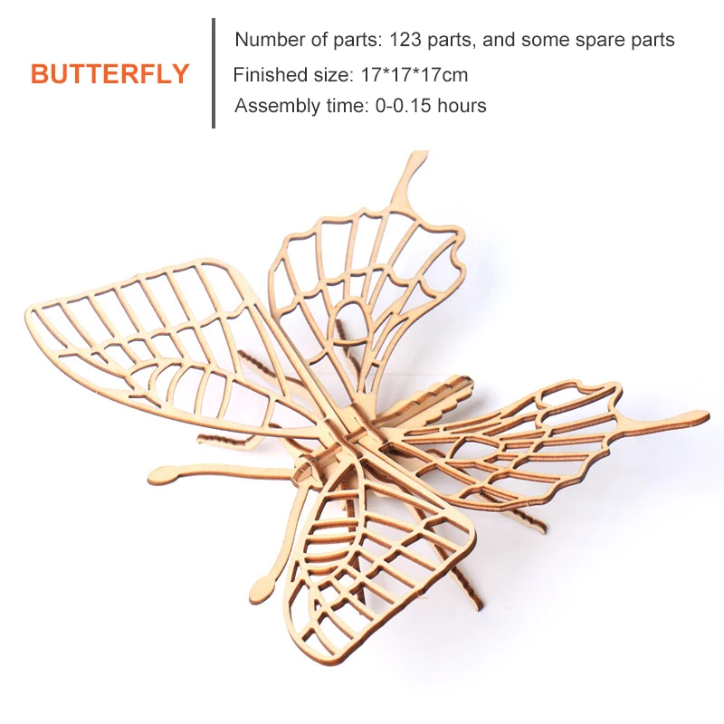 

Laser Cutting DIY 3D Wooden Puzzles Handmade Assembly Model Wood Craft Kits Desk Decoration Toys for Children Kids