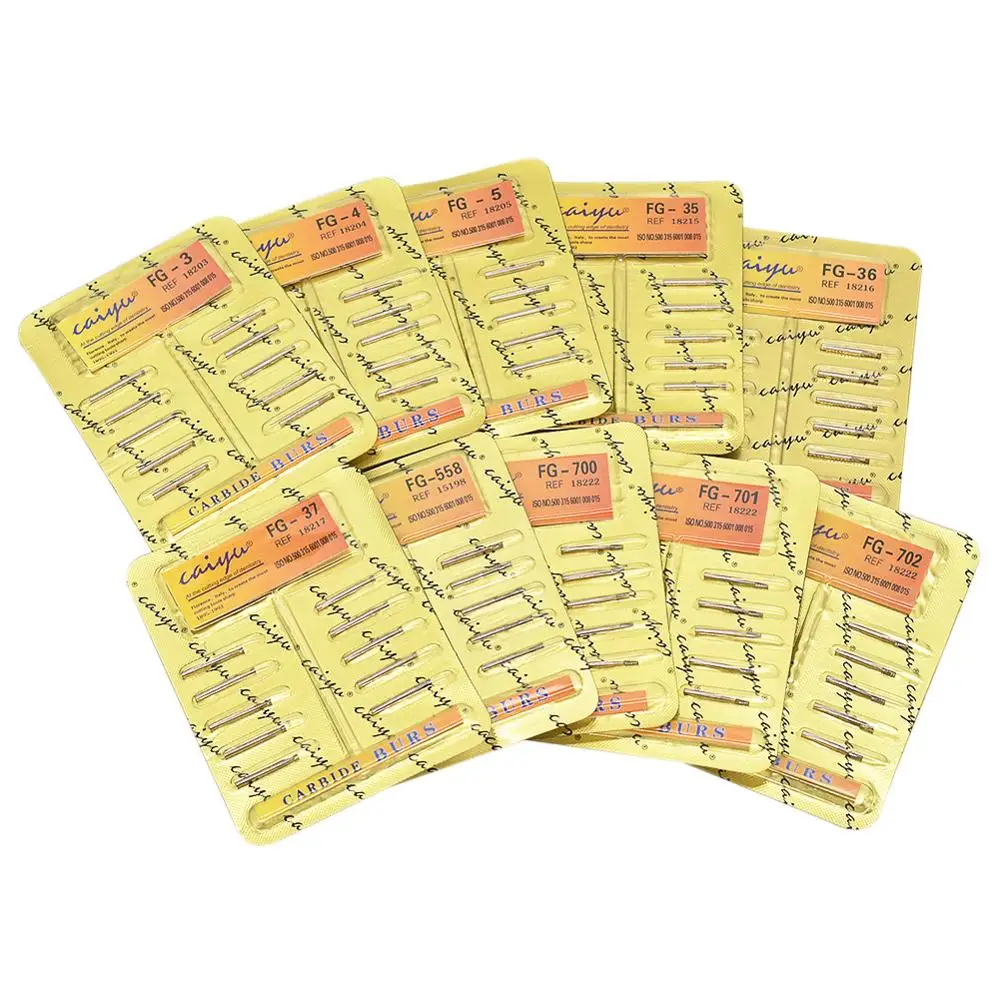 10 шт. зубные карбидные боры из вольфрамовой стали для высокоскоростного бит