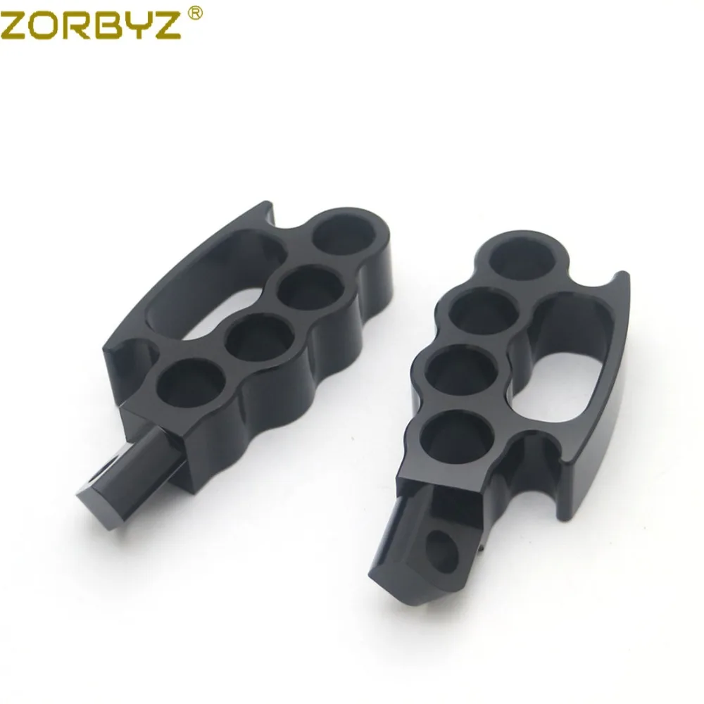 ZORBYZ мотоцикл черный управление подножки Летающий костяшки опорные подножки на заказ педаль для Harley V-Rod Sportster XL Dyna Soft