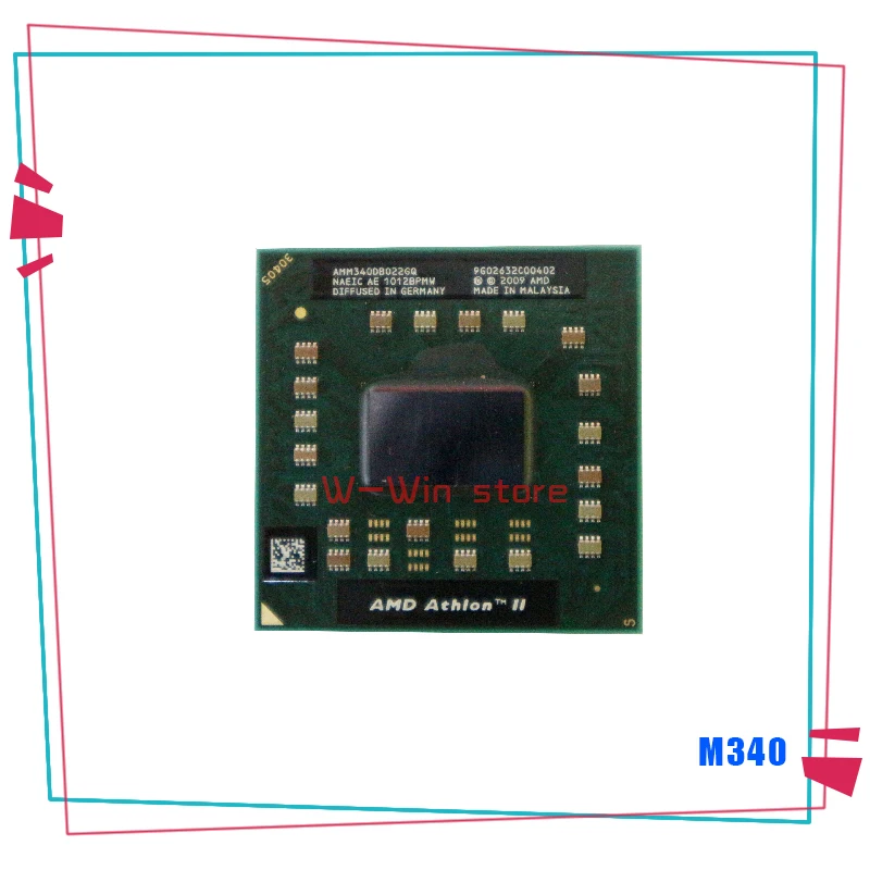 AMD Athlon II Двухъядерный мобильный процессор M340 2 ГГц двухъядерный двухпоточный