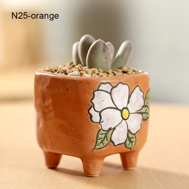 

Newly Succulent Pots Plant Pots Garden Pots Ceramic Flower Pots Planter Outdoor Garden Home Decoration
