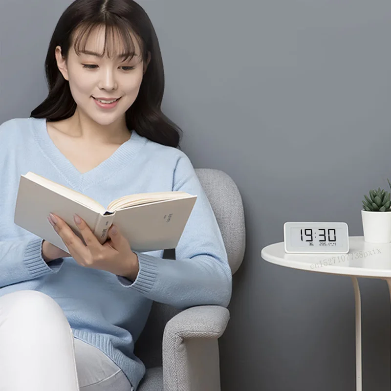 Беспроводные цифровые часы Xiaomi Mijia BT4.0 умные для помещения и улицы гидрометр