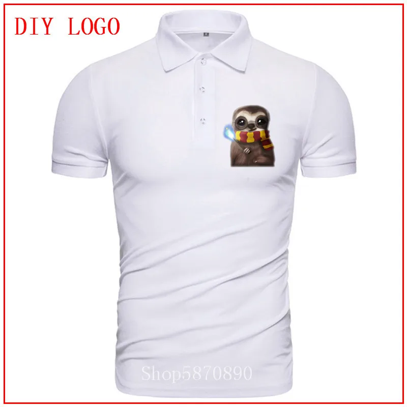 Мужское хлопковое поло с короткими рукавами повседневное в уникальном деловом