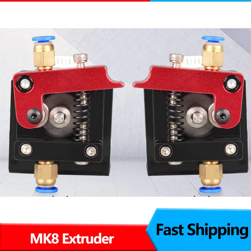 

Экструдер MK8, аксессуары для 3D-принтера, цельнометаллический удаленный экструдер 1,75 мм, аксессуары для расходных материалов