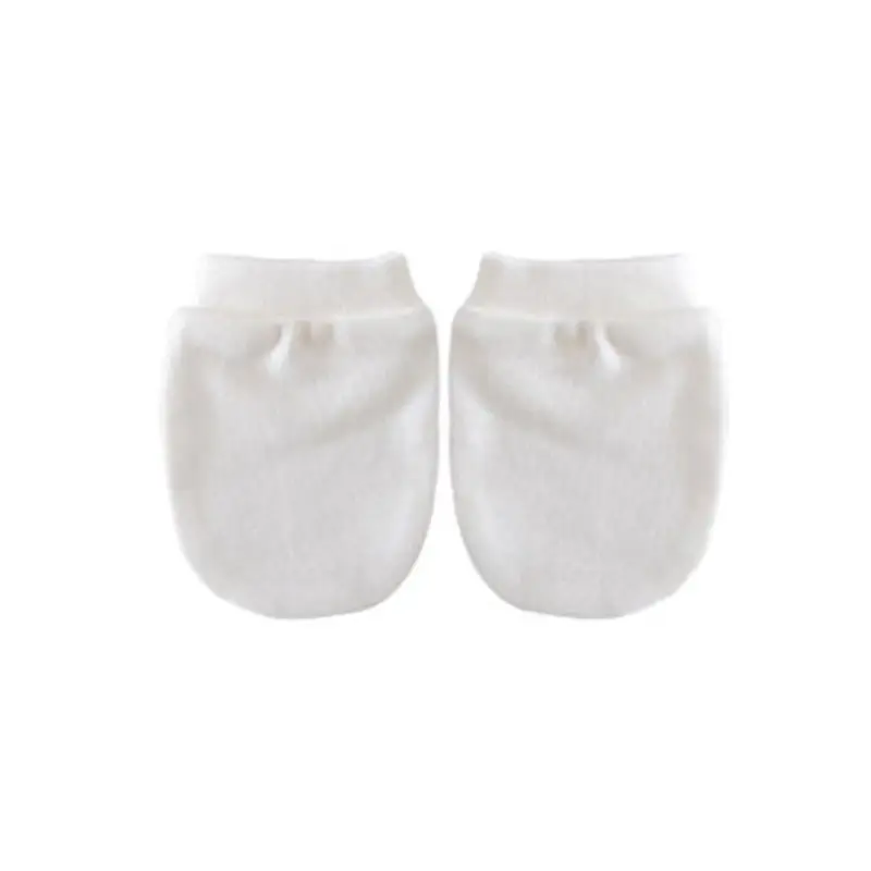 

1 Pair Cotton Blended Baby Gloves Scratch Face Protection Glove Soft Newborn Infants Shower Gifts Girls Boys CORB