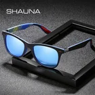 Мужские солнцезащитные очки для вождения SHAUNA, брендовые дизайнерские поляризационные очки с гвоздиками и защитой UV400