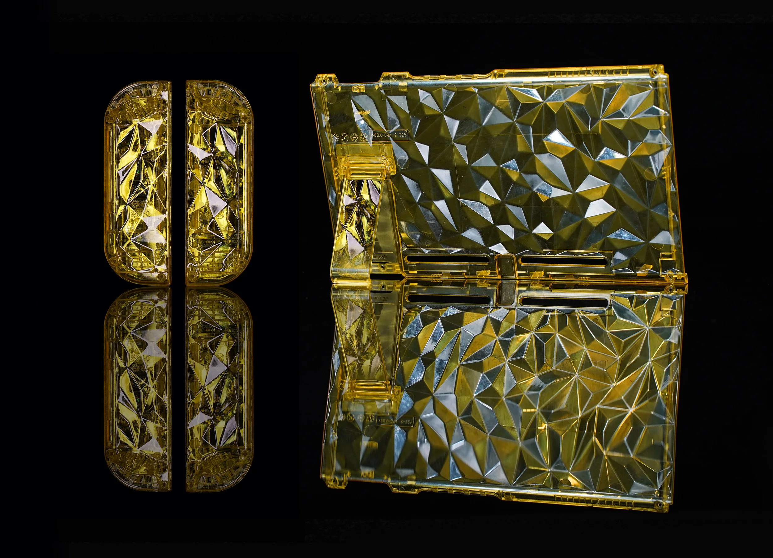 

5 шт./лот совершенно новый прозрачный защитный чехол для консоли NS Switch и Joycon, текстурная оболочка, красный цвет