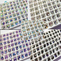 68mm50pc ab ice iridescence acrystal rhinestones helo nail gems glass stones nail art decorations aurora mirage chramsk9