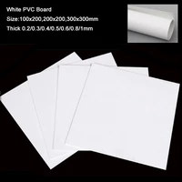 white pvc board thin plastic plate sheet 100x200200x200300x300mm thick 0 20 30 40 50 60 81mm insulation diy material