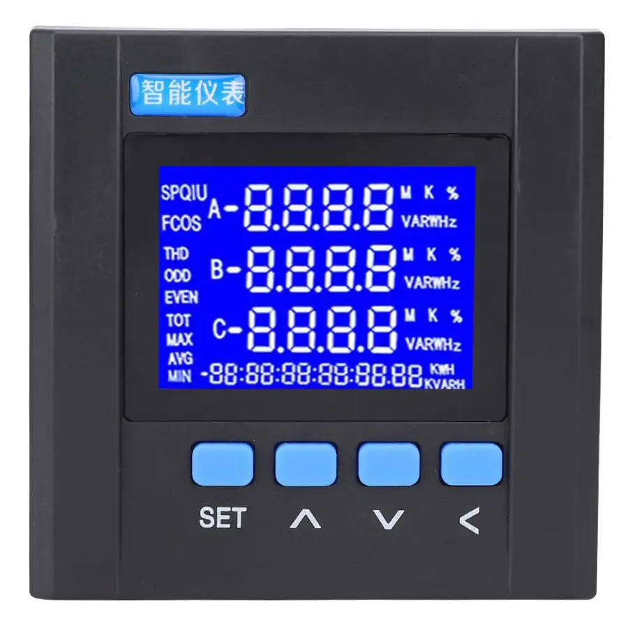 YG889E 3SY 3 фазный цифровой ЖК дисплей Мощность кВт ч Электрический ток