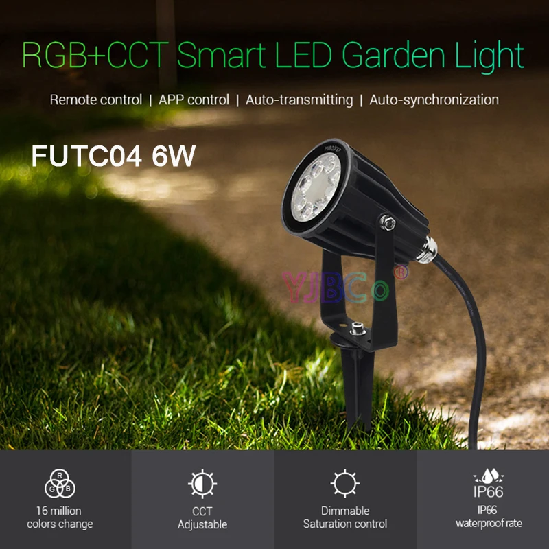 Miboxer 6 Вт RGB+ CCT умный светодиодный свет сада FUTC04 AC100~ 240V IP66 Водонепроницаемый светодиодный открытый лампа Сад Освещение