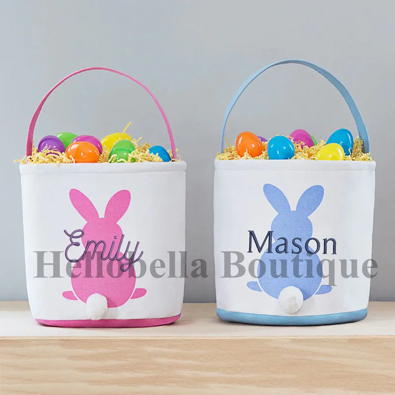 Оптовая продажа пасхальные корзины с кроликом персонализированные заготовки