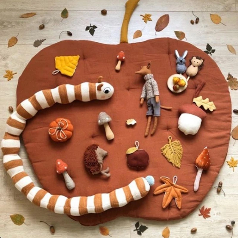 

Baby Floor Play Mat Fruit Shape Crawling Rug Blanket Children Kids Playmat Pad Carpet Nursery Room Decorations