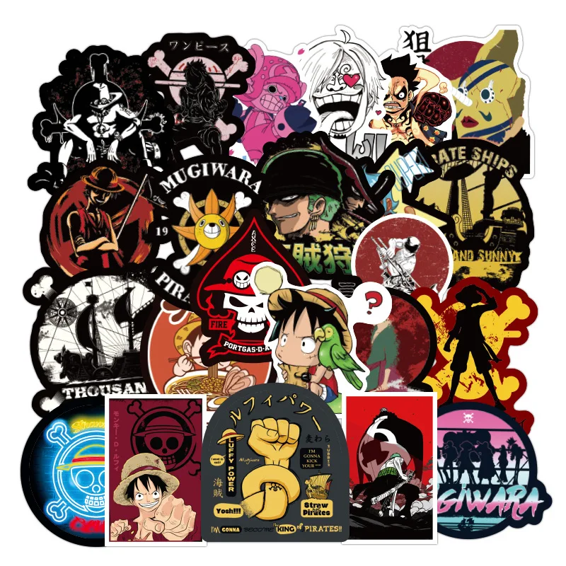 100 шт./упак. мультфильмы Аниме ONE PIECE стикер s Водонепроницаемый чемодан для скейтборда мотоцикл граффити багаж гитарная наклейка детская игрушка