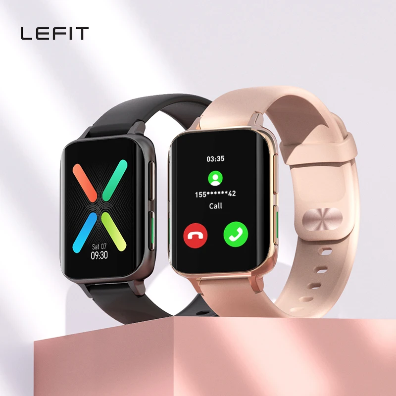 

Lefit 2021 smartwatch calls blood pressure women's watches Waterproof nennbo MP3 Player For OPPO Android Apple Xiaomi 2020