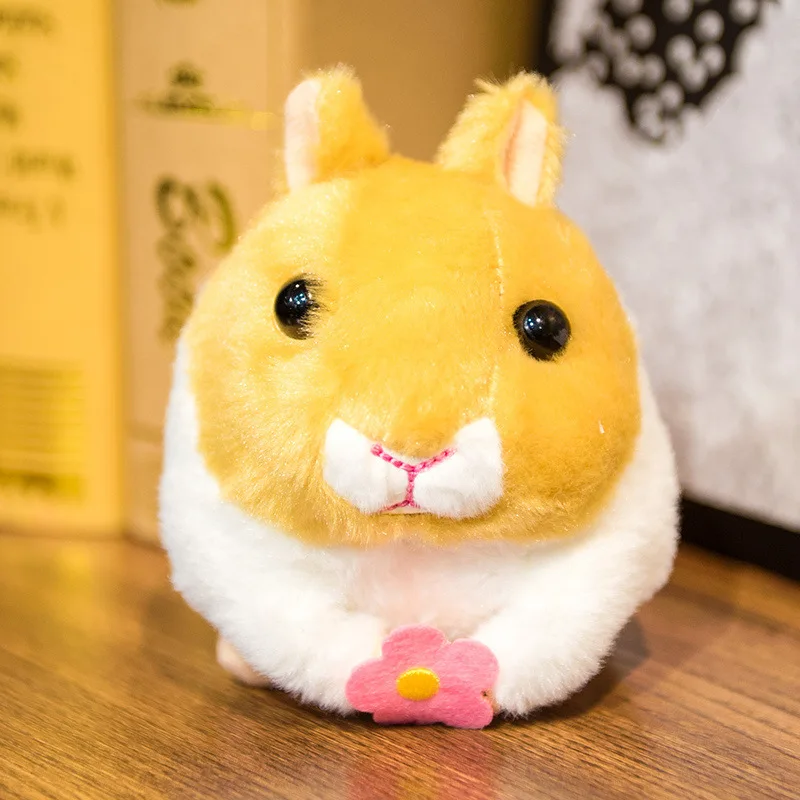 

Cute Bunny Plush Dolls Cartoon Animal Deer Plush Toy Kawaii Hamster Soft Pull Rope Wag Tail Kids Soothing Toy Doll Gift for Baby