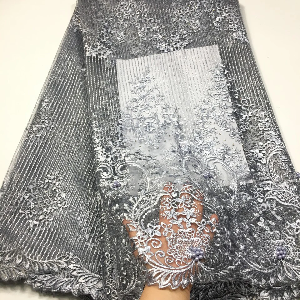 Нигерийское кружево ткань Персиковое Африканское 2021 высокое качество кружева с