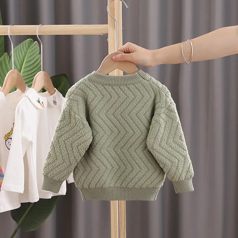 Осенние детские свитера детский вязаный свитер для мальчиков и девочек свитеры с