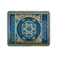 star of david blanket religious israel prayer blanket carpet tapestry sofa knit throw blanket