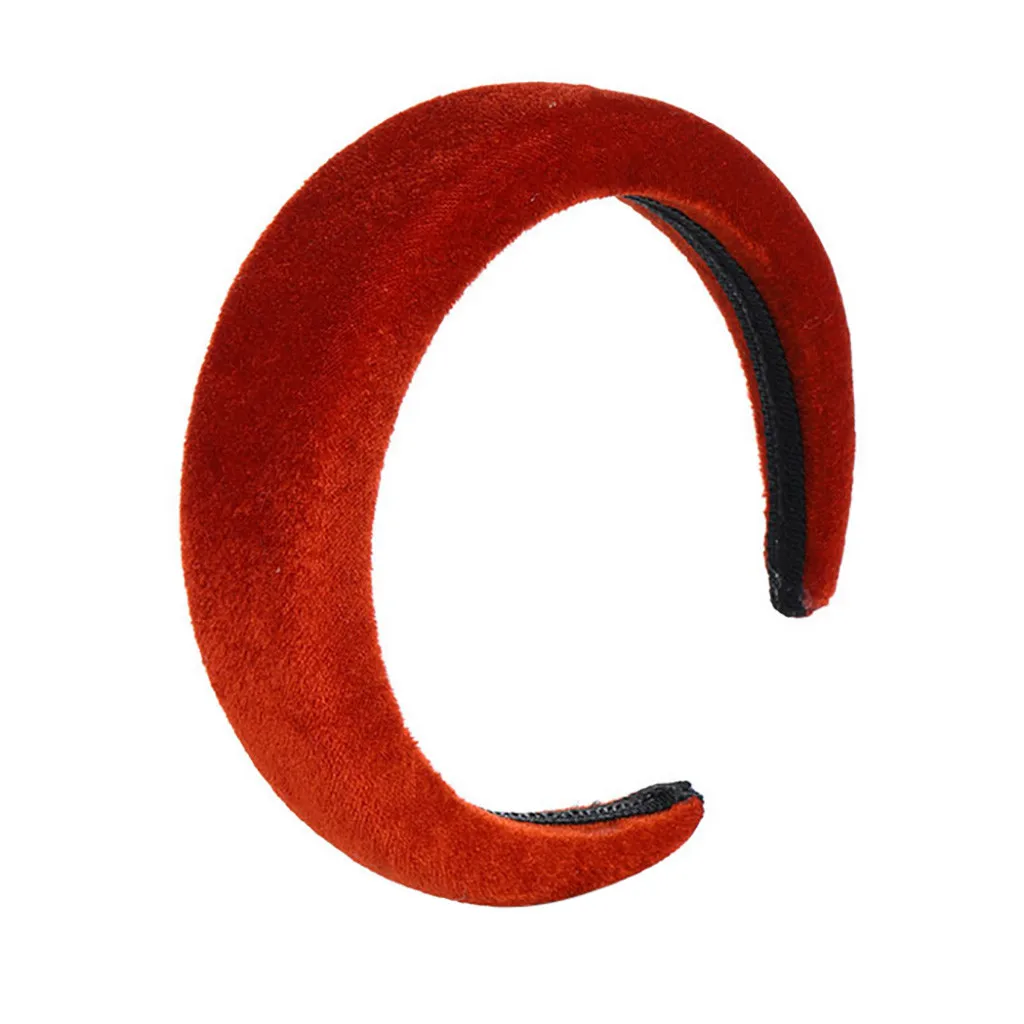 Новые бархатные аксессуары для волос: ободок для женщин с пластиковой подкладкой, модный головной убор, горячая доставка, многоцветные подарки.